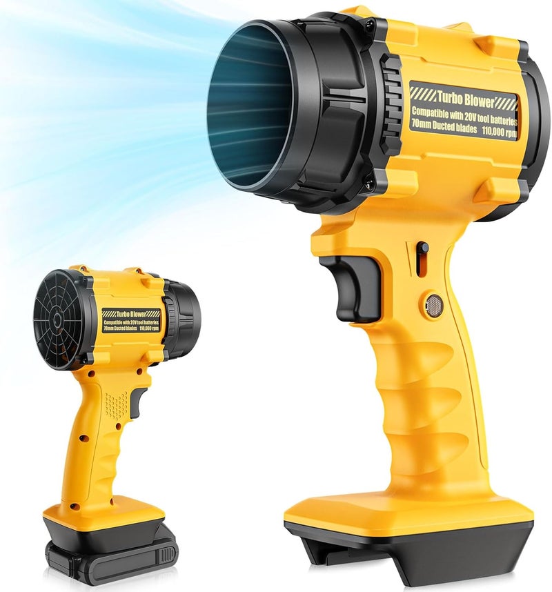 Dinftin Cordless Leaf Blower Compatible with for DeWalt 20V Battery, Mini Handheld Blower with 125MPH 430CFM Power, Lightweight Air Blower for Garage, Lawn & Home Use (Battery Not Included) - Image 1